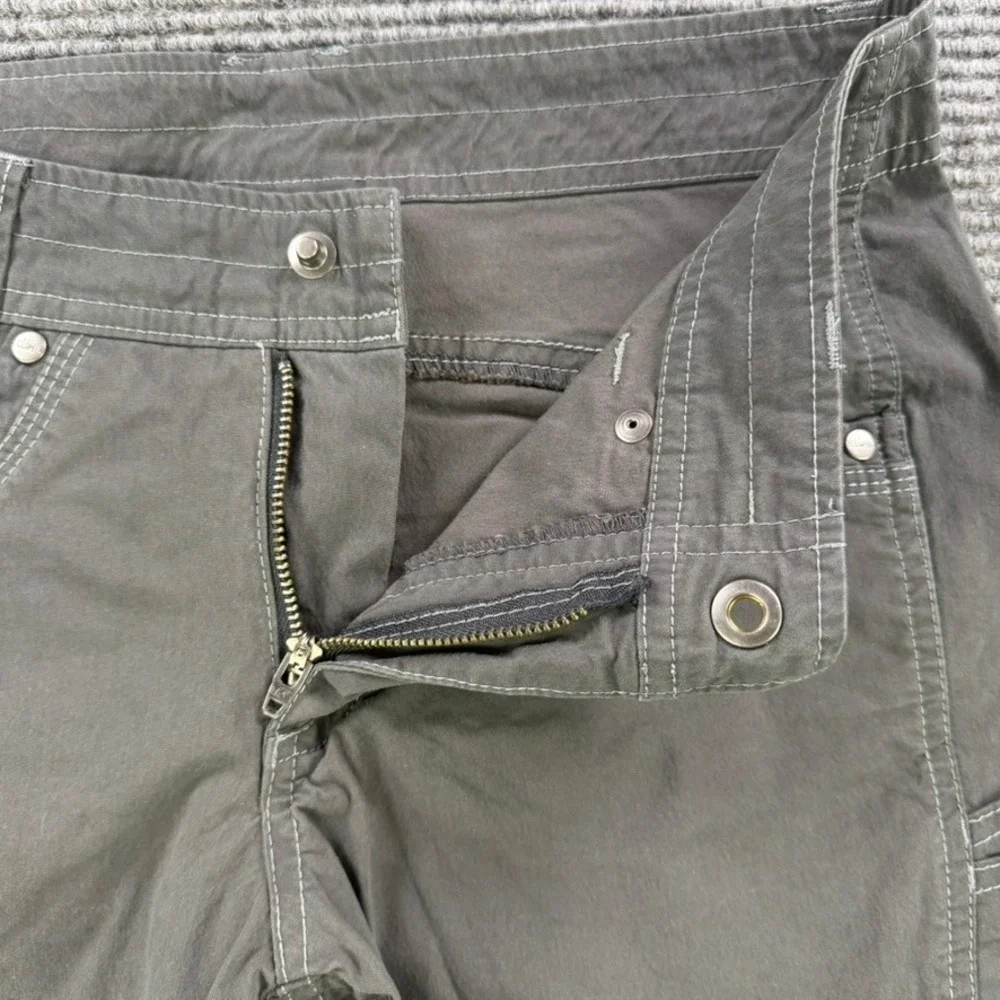 Kuhl Womens 2 Charcoal Gray Hiking Shorts Cargo Utility Outdoor Trekking Casual